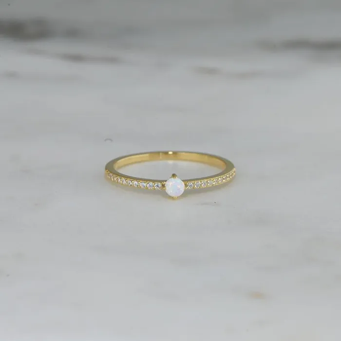 Grace PK Rings MINIMALIST OPAL RING