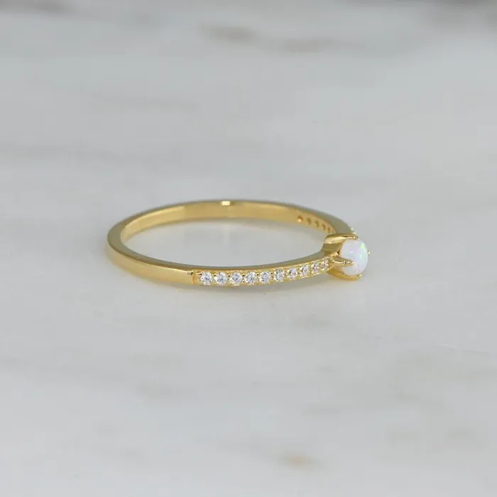 Grace PK Rings MINIMALIST OPAL RING