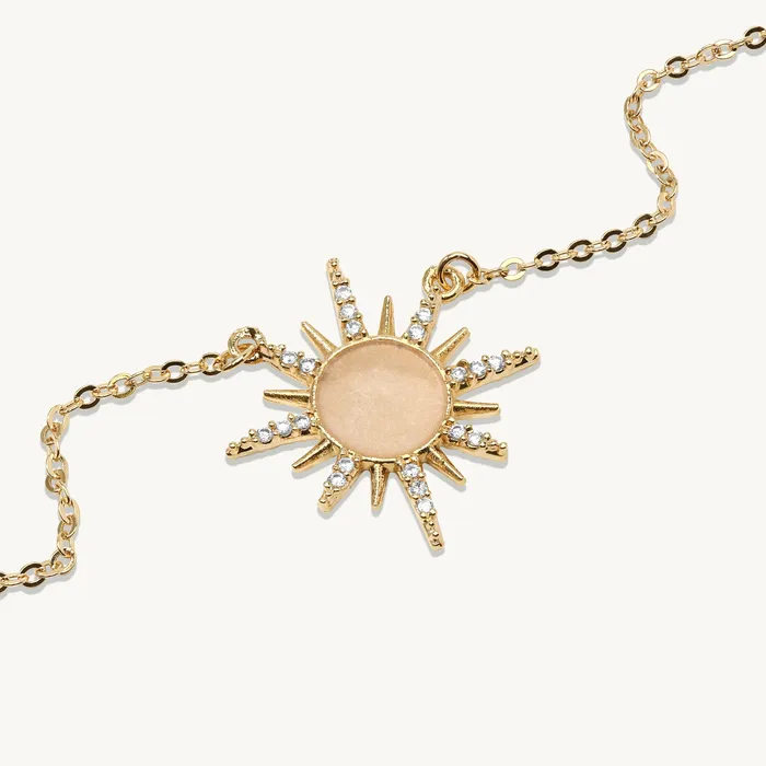 Ideaure Jewelry Necklaces Flavia Dainty Sun Pendant Necklace