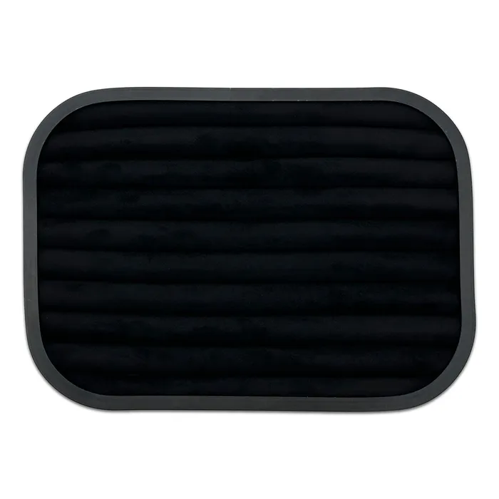 JPI Display Rings 10 58 x 7 58 Black Brushed Aluminum Black Velvet 9 Row Ring Display Tray JPI Display Rings 10 58 x 7 58 Black Brushed Aluminum Black Velvet 9 Row Ring Display Tray