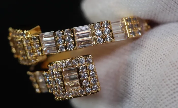 Lab Diamonds London Iced Out Ring Eternity Ring Gold Iced Out Ring Baguette Diamond Eternity Ring Rings
