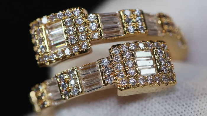 Lab Diamonds London Iced Out Ring Eternity Ring Gold Iced Out Ring Baguette Diamond Eternity Ring Rings