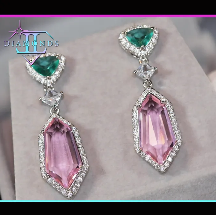 Lab Diamonds London Pink Diamond Earrings Green Diamond Earrings Womens Earrings Halo Earrings Dangle Earrings Summer Earrings Pink Earrings Earrings Lab Diamonds London Pink Diamond Earrings Green Diamond Earrings Womens Earrings Halo Earrings Dangle Earrings Summer Earrings Pink Earrings Earrings