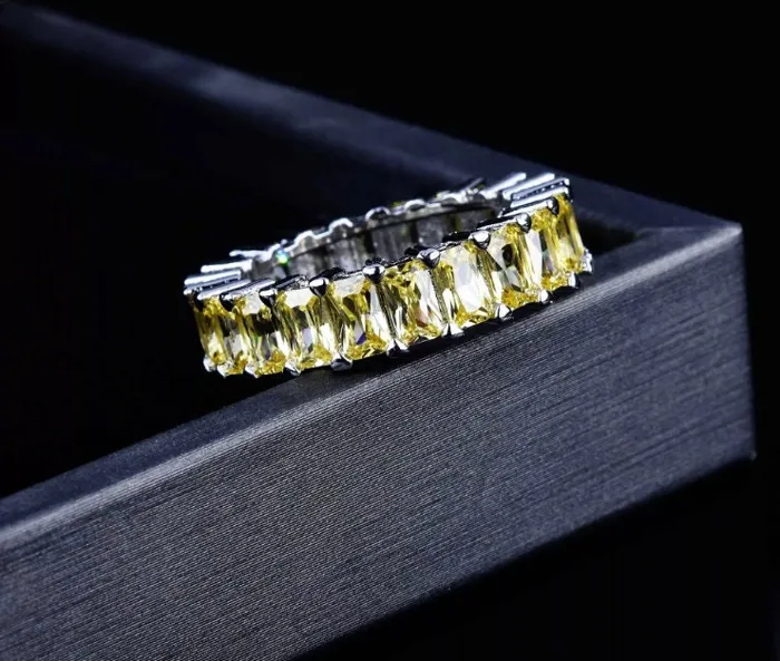 Lab Diamonds London Rings Eternity Ring Yellow Diamond Ring Yellow Diamond Engagement Rings Canary Yellow Diamond Ring Baguette Ring Womens Engagement Ring