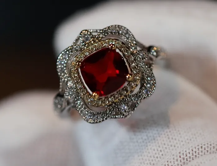Lab Diamonds London Rings Red Diamond Ring Womens Red Diamond Ring Red Engagement Ring