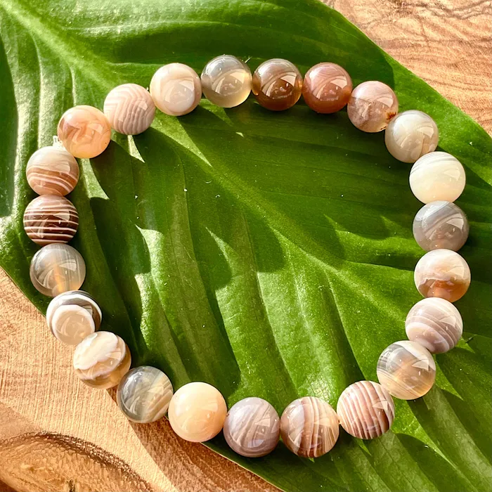 Lily Rose Jewelry Bracelets Black Lace Agate Botswana Agate Sooth Agile 8mm Stretch Bracelet Lily Rose Jewelry Bracelets Black Lace Agate Botswana Agate Sooth Agile 8mm Stretch Bracelet