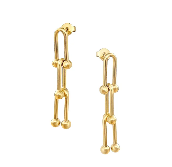 Mai Dsire FLORENCE GOLD HARDWARE CHAIN EARRINGS Earrings