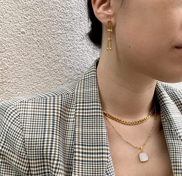 Mai Dsire FLORENCE GOLD HARDWARE CHAIN EARRINGS Earrings
