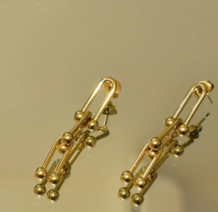 Mai Dsire FLORENCE GOLD HARDWARE CHAIN EARRINGS Earrings