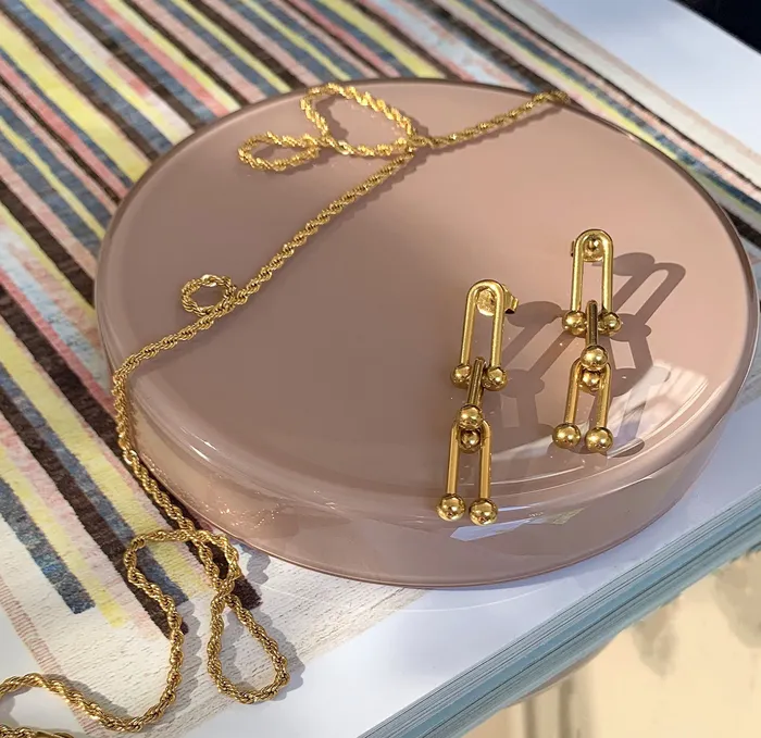 Mai Dsire FLORENCE GOLD HARDWARE CHAIN EARRINGS Earrings
