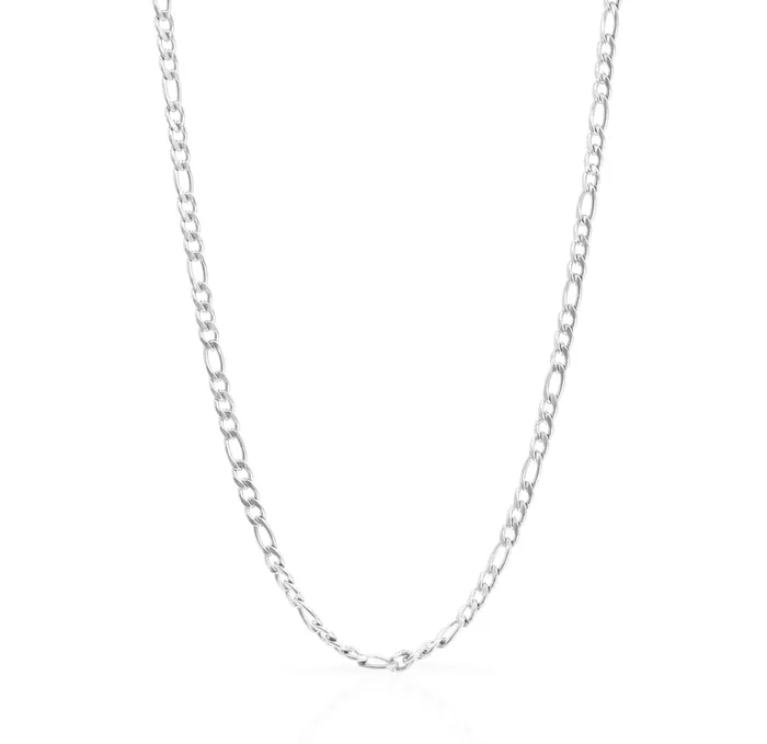 Mai Dsire Necklaces BOBBI SILVER FIGARO CHAIN NECKLACE