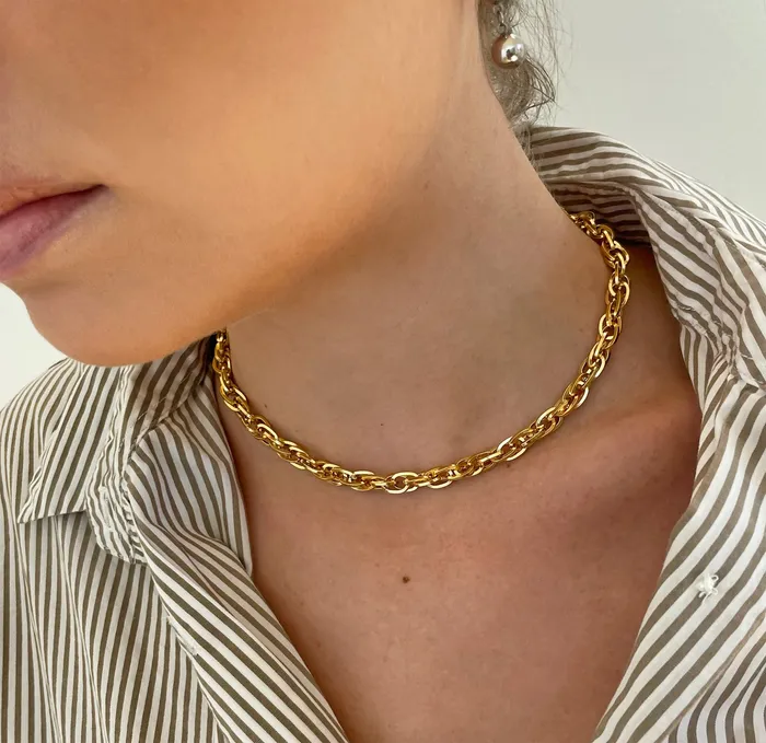 Mai Dsire Necklaces GEMMA GOLD ROPE CHAIN NECKLACE