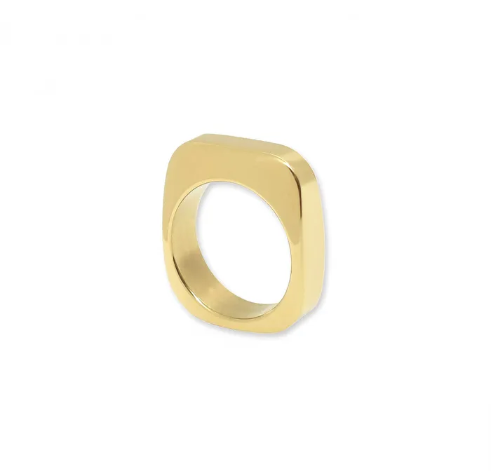 Mai Dsire Rings WHITNEY GOLD SQUARE RING