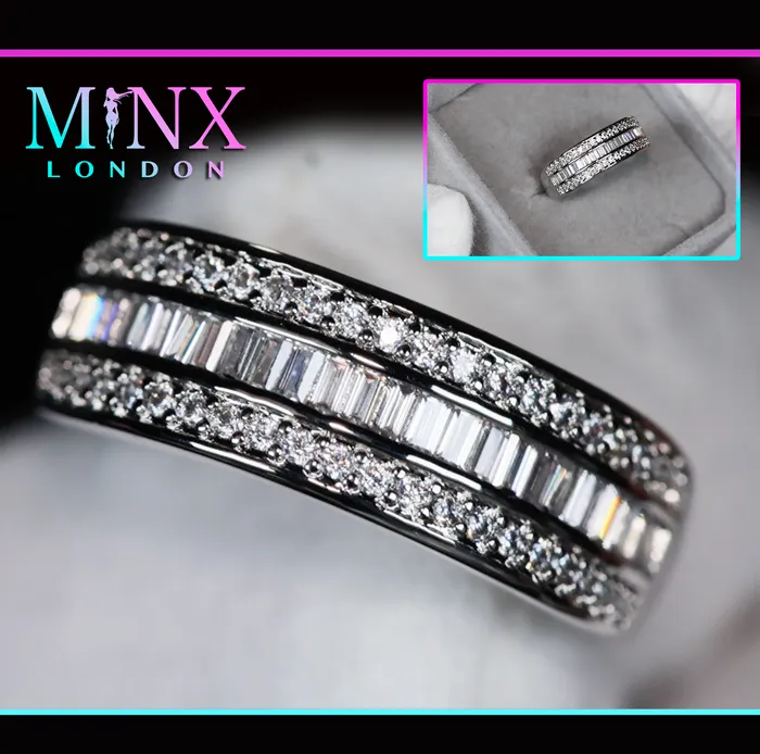 Mens Wedding Ring Womens Wedding Band Baguette Diamond Wedding Band Minx London Rings Mens Wedding Ring Womens Wedding Band Baguette Diamond Wedding Band Minx London Rings