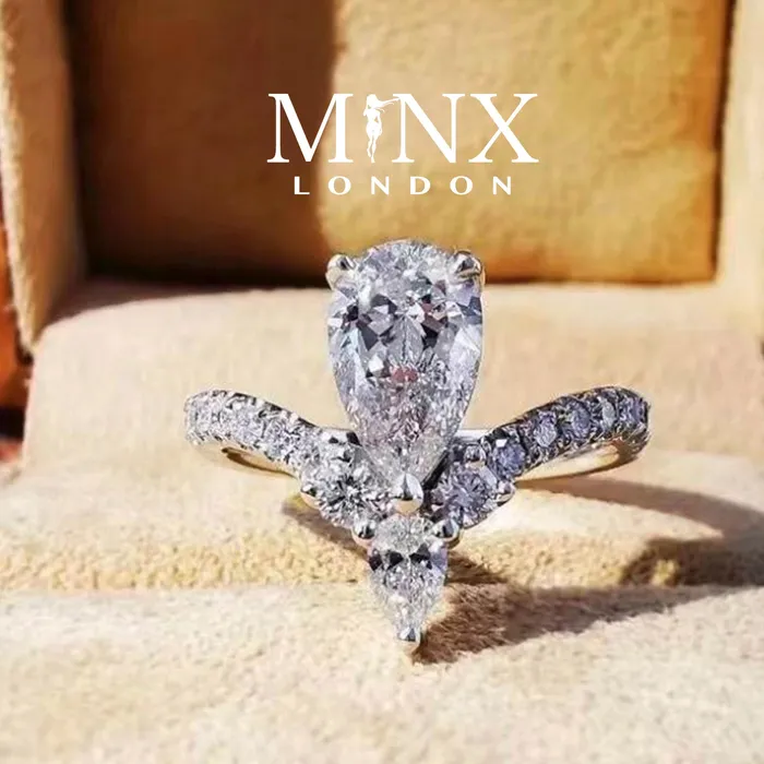 Minx London Rings 1 carat Womens Engagement Ring Teardrop Engagement Ring Moissanite Ring Moissanite Engagement Rings Wishbone Ring Teardrop Ring Minx London Rings 1 carat Womens Engagement Ring Teardrop Engagement Ring Moissanite Ring Moissanite Engagement Rings Wishbone Ring Teardrop Ring