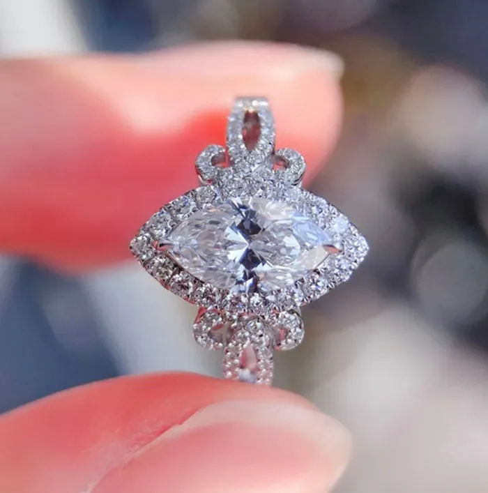 Minx London Rings Marquise Wedding Ring Halo Ring Engagement Marquise Diamond Engagement Ring Marquise Ring Promise Ring Engagement Ring Oval Ring