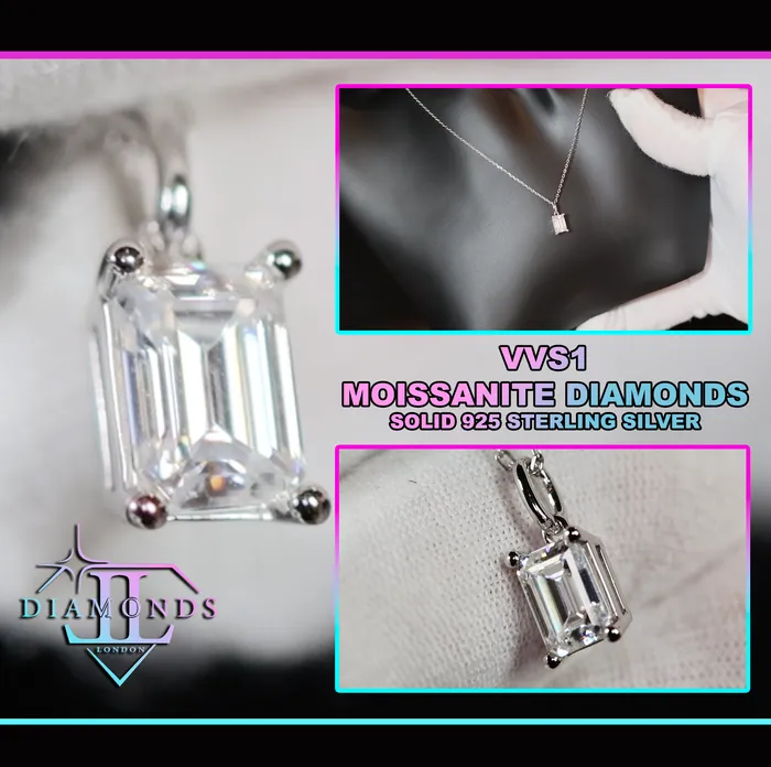 Moissanite Diamond Pendant Womens Moissanite Diamond Necklace Lab Diamonds London Necklaces Moissanite Diamond Pendant Womens Moissanite Diamond Necklace Lab Diamonds London Necklaces