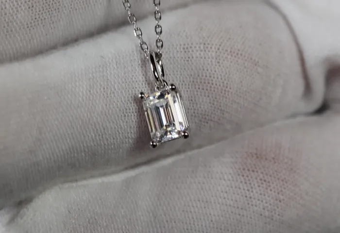 Moissanite Diamond Pendant Womens Moissanite Diamond Necklace Lab Diamonds London Necklaces