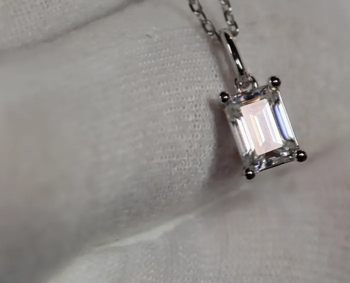 Moissanite Diamond Pendant Womens Moissanite Diamond Necklace Lab Diamonds London Necklaces