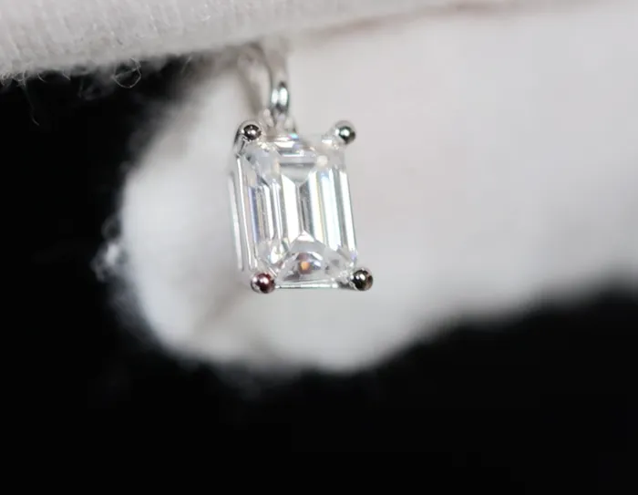 Moissanite Diamond Pendant Womens Moissanite Diamond Necklace Lab Diamonds London Necklaces