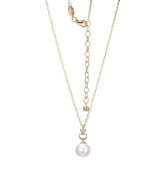 Necklaces Charles Garnier Gold Plated Sterling Silver Freshwater Pearl Drop Necklace SI5256 Necklaces Charles Garnier Gold Plated Sterling Silver Freshwater Pearl Drop Necklace SI5256