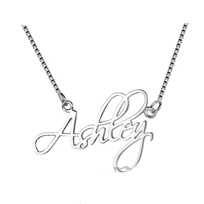 Necklaces customjewelryan Personalized Womens 925 Sterling Silver Necklace with Custom Nameplate Pendant Christmas Gift Jewelry Necklaces customjewelryan Personalized Womens 925 Sterling Silver Necklace with Custom Nameplate Pendant Christmas Gift Jewelry