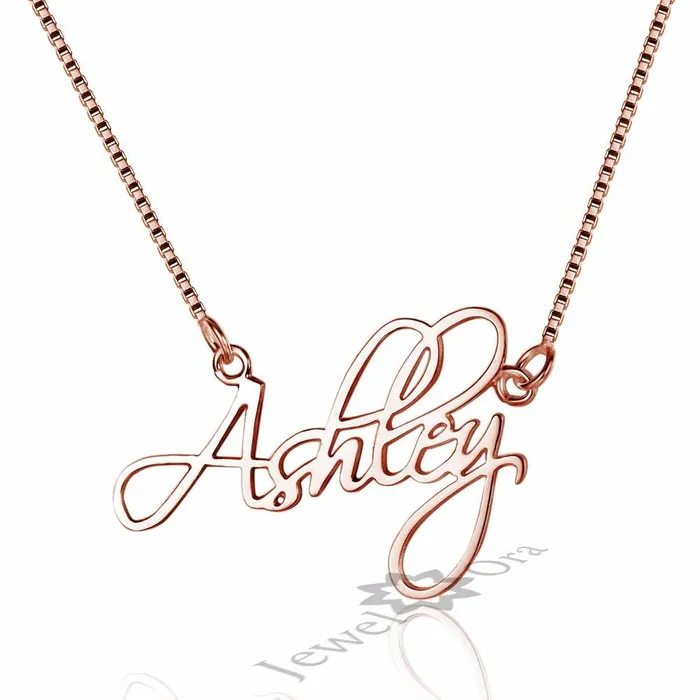 Necklaces customjewelryan Personalized Womens 925 Sterling Silver Necklace with Custom Nameplate Pendant Christmas Gift Jewelry
