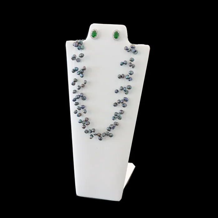 Necklaces JPIDisplay 8 78 White Leatherette Necklace and Earring Easel Neckform 2Pack Necklaces JPIDisplay 8 78 White Leatherette Necklace and Earring Easel Neckform 2Pack