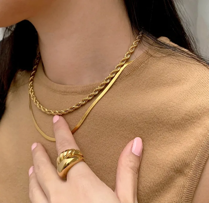 Necklaces Mai Dsire RONNIE ROPE CHAIN NECKLACE SAMPLE