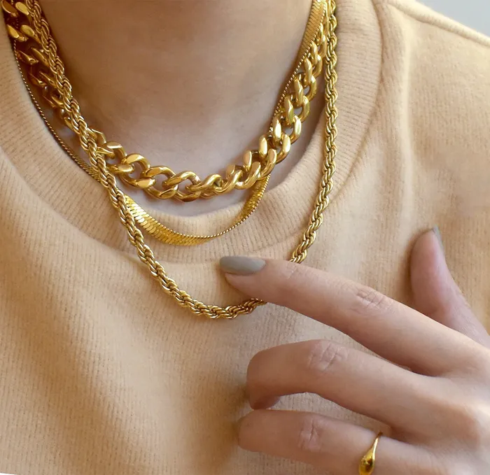 Necklaces Mai Dsire RONNIE ROPE CHAIN NECKLACE SAMPLE