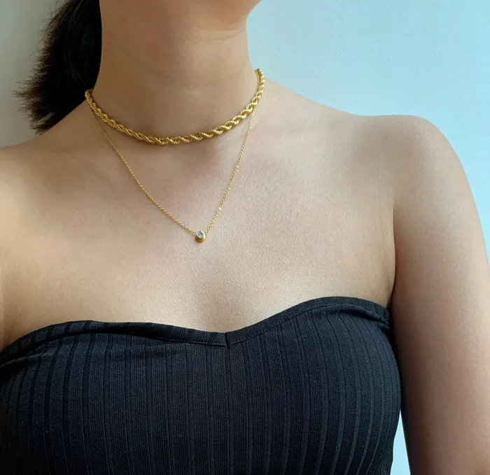 Necklaces Mai Dsire RONNIE ROPE CHAIN NECKLACE SAMPLE