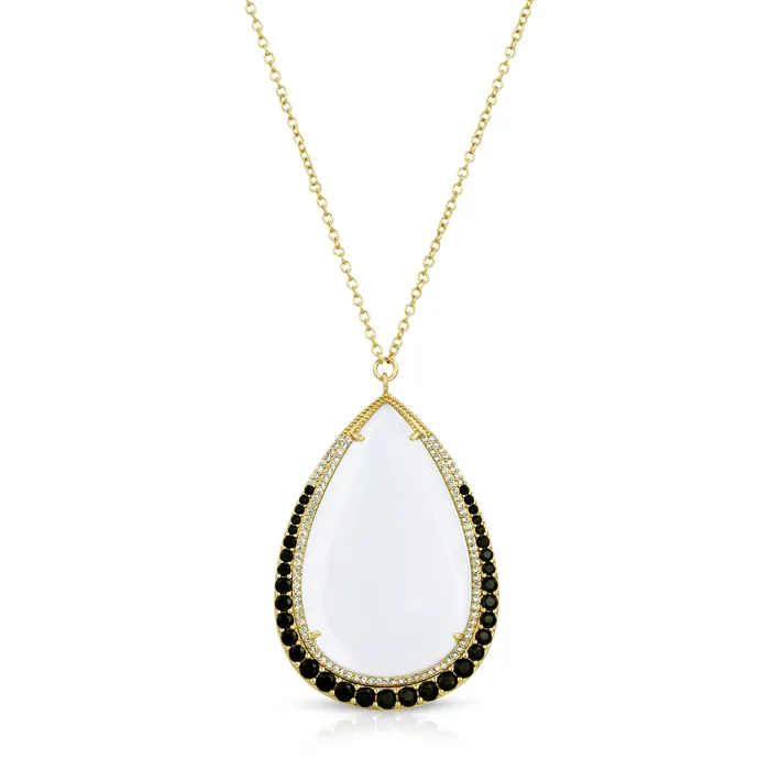 Necklaces Moderne Monocle Aria Gold Magnifier Pendant Necklace