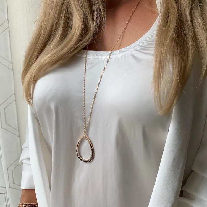 Necklaces Moderne Monocle Aria Gold Magnifier Pendant Necklace