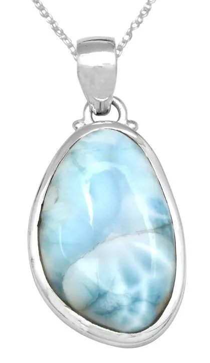 Necklaces Natural Larimar 1 34 Long 925 Solid Sterling Silver Pendant With 18 Chain Necklace Silver Jewelry YoTreasure Necklaces Natural Larimar 1 34 Long 925 Solid Sterling Silver Pendant With 18 Chain Necklace Silver Jewelry YoTreasure