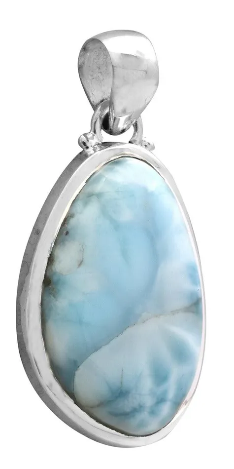 Necklaces Natural Larimar 1 34 Long 925 Solid Sterling Silver Pendant With 18 Chain Necklace Silver Jewelry YoTreasure Necklaces Natural Larimar 1 34 Long 925 Solid Sterling Silver Pendant With 18 Chain Necklace Silver Jewelry YoTreasure