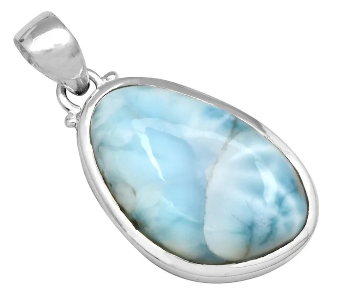 Necklaces Natural Larimar 1 34 Long 925 Solid Sterling Silver Pendant With 18 Chain Necklace Silver Jewelry YoTreasure Necklaces Natural Larimar 1 34 Long 925 Solid Sterling Silver Pendant With 18 Chain Necklace Silver Jewelry YoTreasure