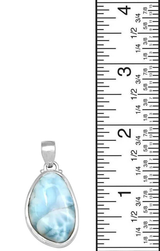 Necklaces Natural Larimar 1 34 Long 925 Solid Sterling Silver Pendant With 18 Chain Necklace Silver Jewelry YoTreasure Necklaces Natural Larimar 1 34 Long 925 Solid Sterling Silver Pendant With 18 Chain Necklace Silver Jewelry YoTreasure