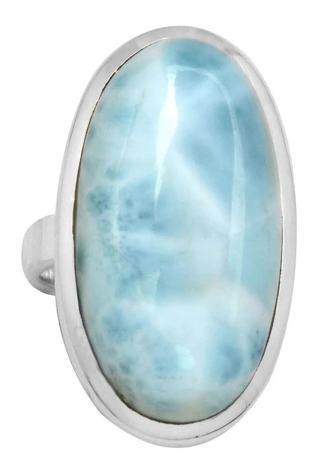 Necklaces Natural Larimar 925 Sterling Silver Rings Silver Jewelry YoTreasure Necklaces Natural Larimar 925 Sterling Silver Rings Silver Jewelry YoTreasure