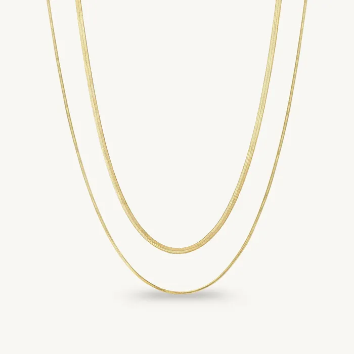 Necklaces The Essential Herringbone Necklace Layering Set Ideaure Jewelry