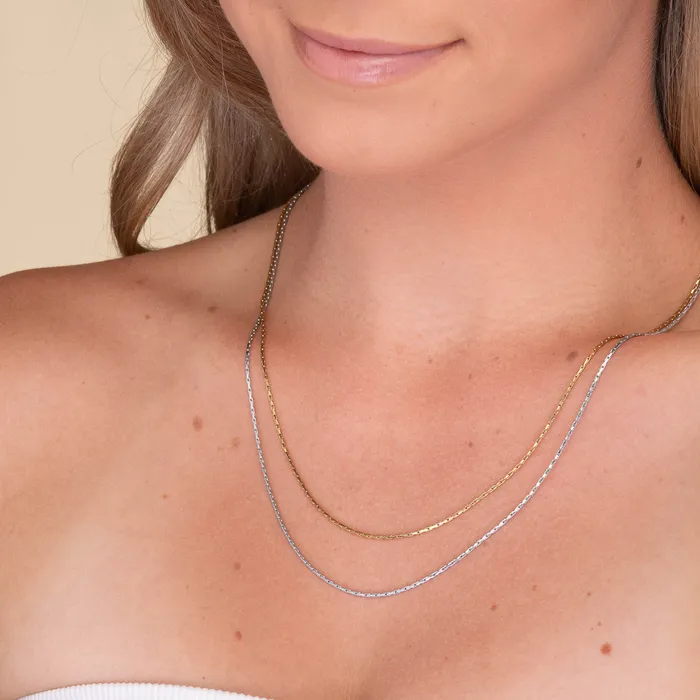 Necklaces Unisex Trace Chain Necklace Camile Stone