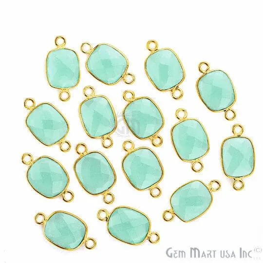 Octagon 10x12mm Double Bail Gold Bezel Gemstone Connector GemmartUSA PreStyled Sets Octagon 10x12mm Double Bail Gold Bezel Gemstone Connector GemmartUSA PreStyled Sets