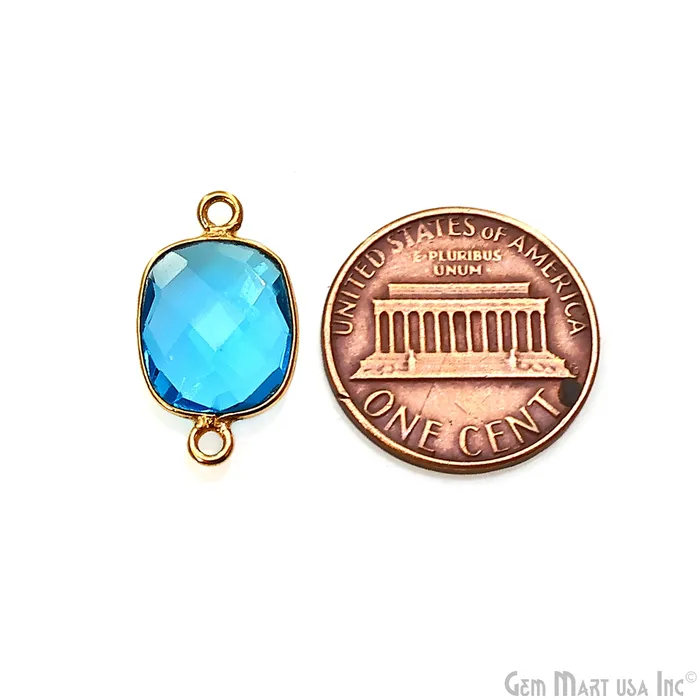 Octagon 10x12mm Double Bail Gold Bezel Gemstone Connector GemmartUSA PreStyled Sets Octagon 10x12mm Double Bail Gold Bezel Gemstone Connector GemmartUSA PreStyled Sets