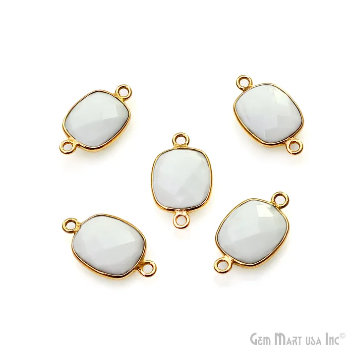 Octagon 10x12mm Double Bail Gold Bezel Gemstone Connector GemmartUSA PreStyled Sets Octagon 10x12mm Double Bail Gold Bezel Gemstone Connector GemmartUSA PreStyled Sets