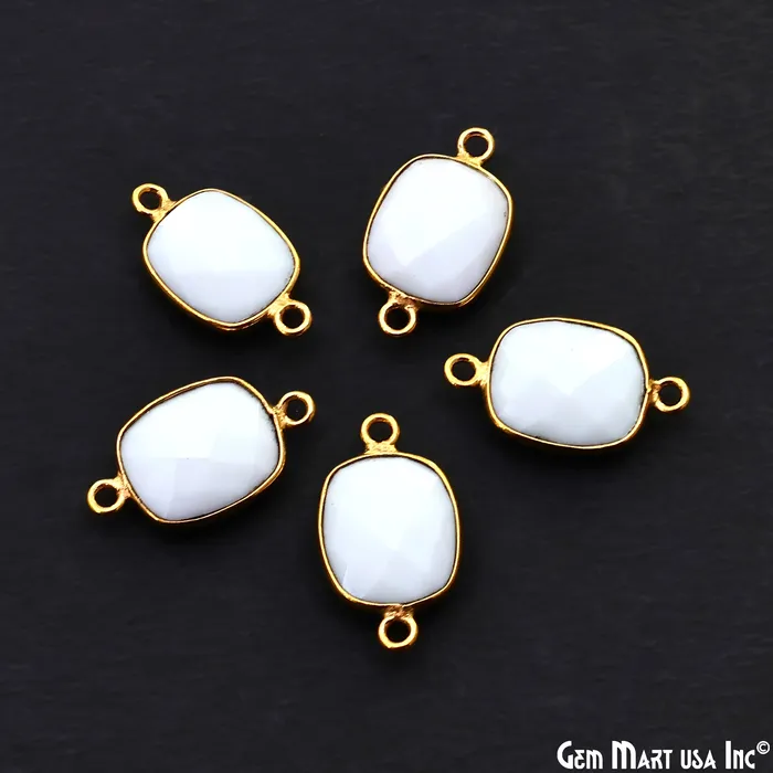 Octagon 10x12mm Double Bail Gold Bezel Gemstone Connector GemmartUSA PreStyled Sets Octagon 10x12mm Double Bail Gold Bezel Gemstone Connector GemmartUSA PreStyled Sets