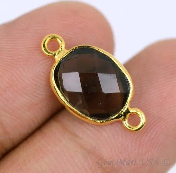 Octagon 9x11mm Double Bail Gold Bezel Gemstone Connector GemMartUSA PreStyled Sets Octagon 9x11mm Double Bail Gold Bezel Gemstone Connector GemMartUSA PreStyled Sets