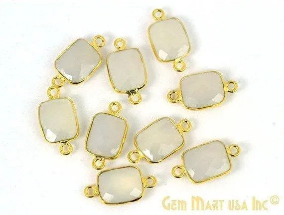 Octagon 9x11mm Double Bail Gold Bezel Gemstone Connector GemMartUSA PreStyled Sets Octagon 9x11mm Double Bail Gold Bezel Gemstone Connector GemMartUSA PreStyled Sets