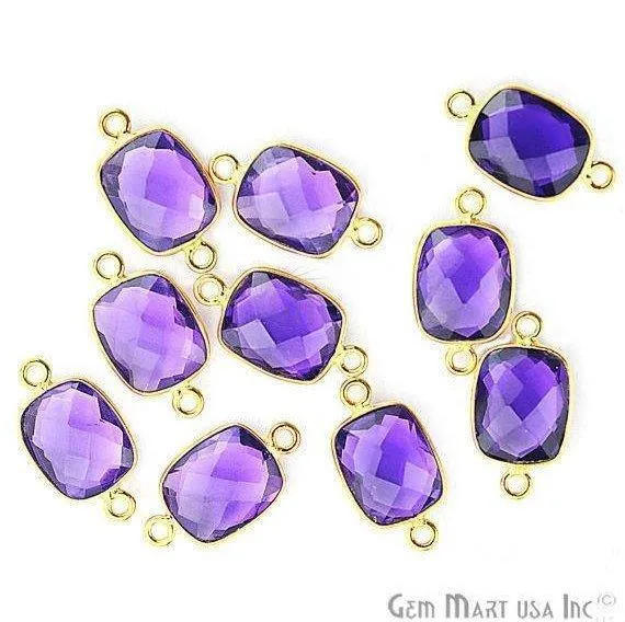 Octagon 9x11mm Double Bail Gold Bezel Gemstone Connector GemMartUSA PreStyled Sets Octagon 9x11mm Double Bail Gold Bezel Gemstone Connector GemMartUSA PreStyled Sets