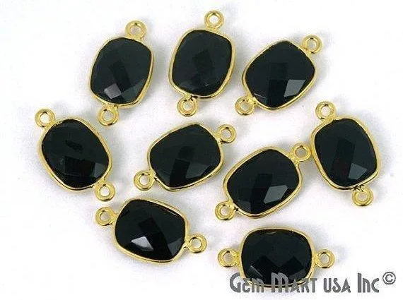 Octagon 9x11mm Double Bail Gold Bezel Gemstone Connector GemMartUSA PreStyled Sets Octagon 9x11mm Double Bail Gold Bezel Gemstone Connector GemMartUSA PreStyled Sets
