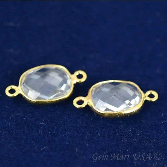 Octagon 9x11mm Double Bail Gold Bezel Gemstone Connector GemMartUSA PreStyled Sets Octagon 9x11mm Double Bail Gold Bezel Gemstone Connector GemMartUSA PreStyled Sets