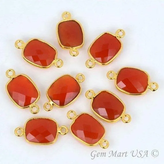 Octagon 9x11mm Double Bail Gold Bezel Gemstone Connector GemMartUSA PreStyled Sets Octagon 9x11mm Double Bail Gold Bezel Gemstone Connector GemMartUSA PreStyled Sets
